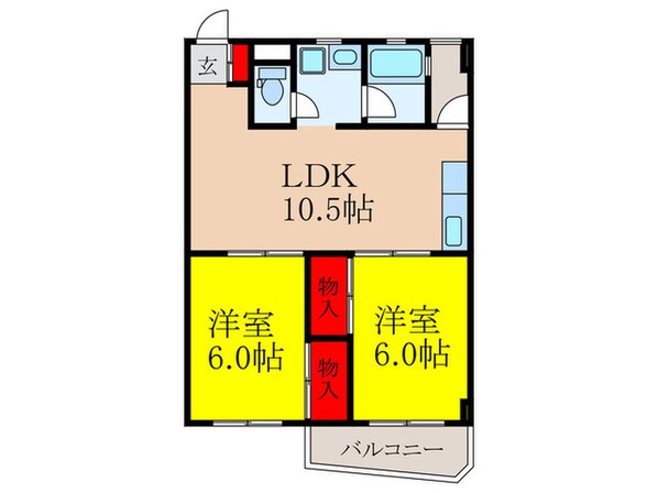 MISTRAL千里丘の物件間取画像